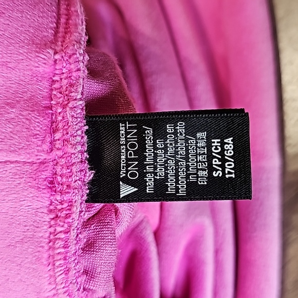 Victoria's Secret Velour Jogger Pants Hot Pink Size Small 4-6 - Picture 9 of 10